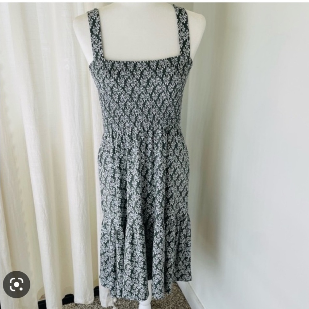 LOFT Smocked Strappy Dress